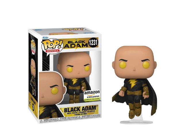 Funko POP Movies Black Adam Black Adam Flying With Cape Glow Amazon Exclusive