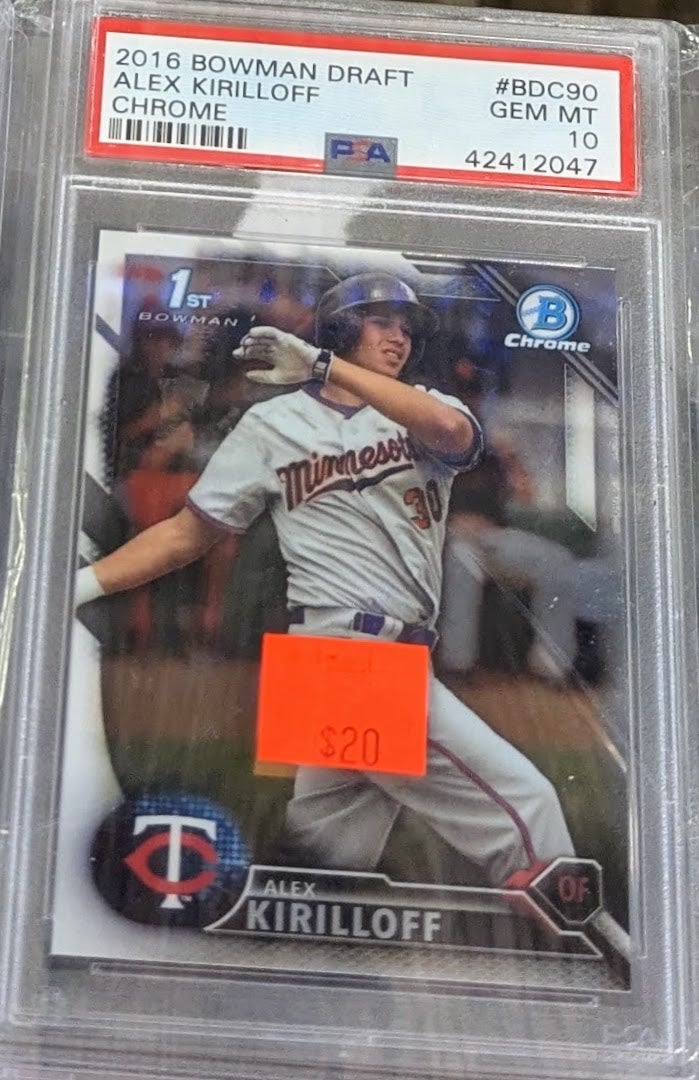 2016 Bowman Draft Bdc90 Alex Kirilloff Chrome