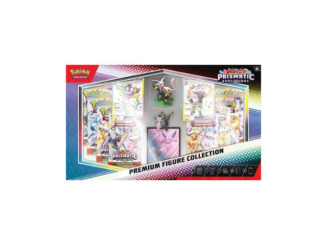 Pokemon TCG Scarlet Violet Prismatic Evolutions Premium Figure Collection