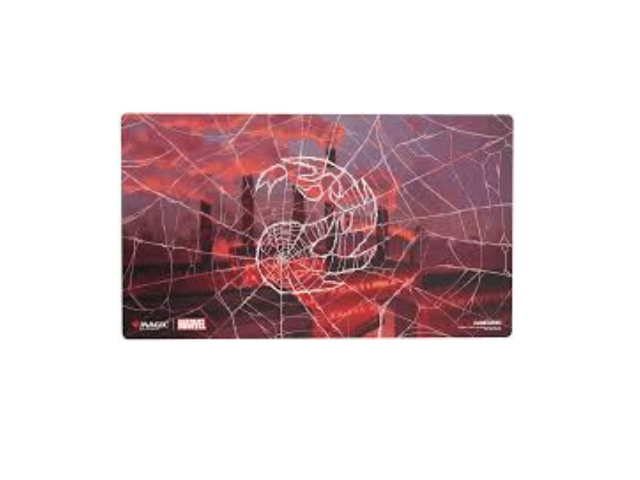 Magic The Gathering Marvel S Spider Man Shiny Playmat Mountain