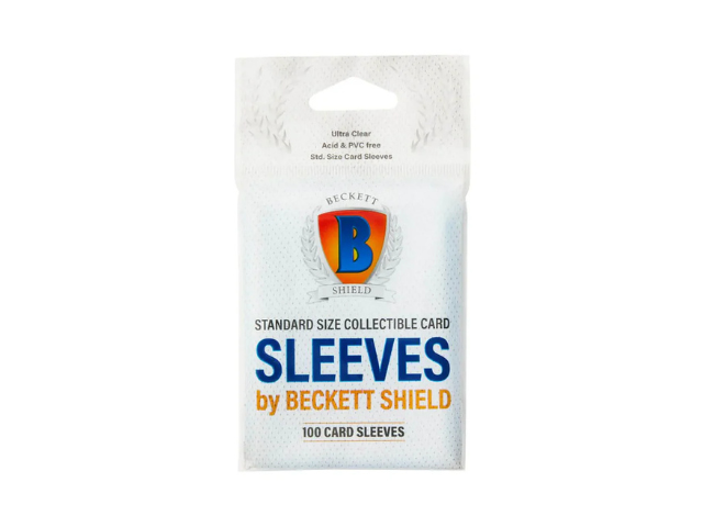 Beckett Shield Penny Sleeves 2 1 2 X 3 1 2 Ultra Soft Pro Card Pack Of 100