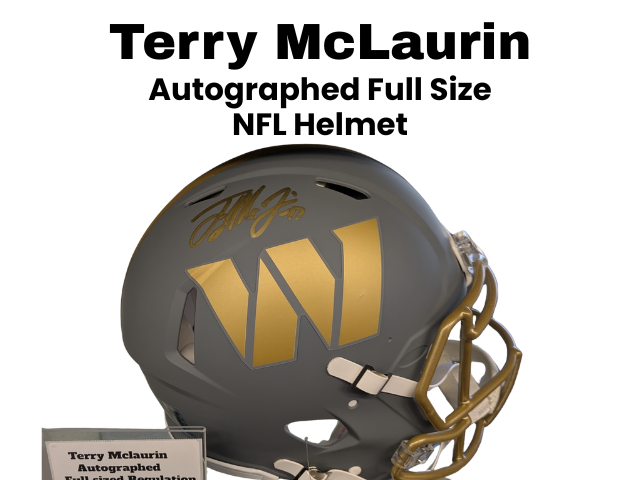 Terry Mclaurin Autographed Full Size Regulation NFL Helmet