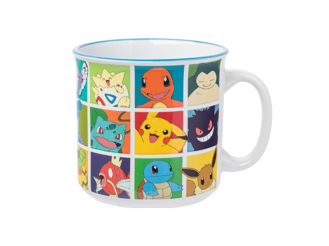 20OZ Pokemon Character Grid Ceramic Mug Coffee Tea Camper Gift For Fans