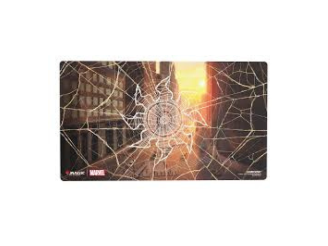 Magic The Gathering Marvel S Spider Man Shiny Playmat Plains